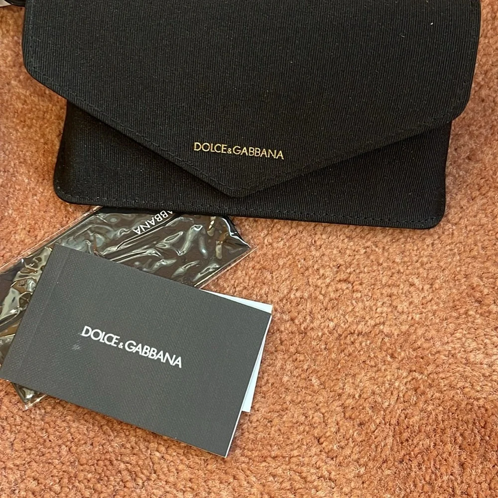 DOLCE & GABBANA  black sunglasses new/case /box.100% Authentic - Picture 3 of 14